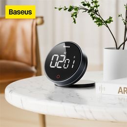 BASEUS MAGNETIC CUITY DIGITAL Cuisine Alarme Rappel Sports Stophatch Timer Study With Bracket Gadget Tools for Home 220618
