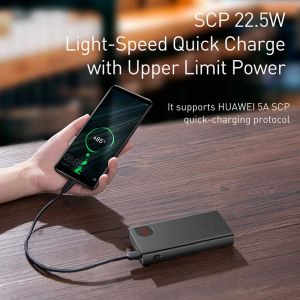 BASEUS POWER BANK 10000mAH 22,5W PD Charge rapide PowerBank Portable External Battery pour iPhone 14 12 13 Pro Samsung Huawei