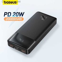 Baseus Power Bank 20000mAh Oplader voor mobiele telefoon 30000mAh Draagbare externe batterij Powerbank Snel opladen voor iPhone 14 Q230826