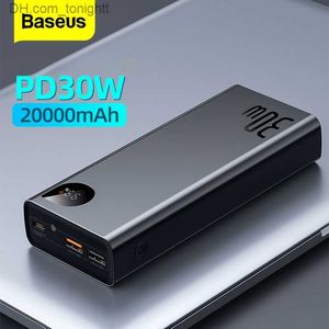 Baseus Power Bank 20000mAh Cargador de batería externo de carga rápida portátil 10000mAh PowerBank para iPhone 14 13 PoverBank Q230826