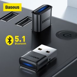 BASEUS USB Bluetooth -adapter Dongle Adaptador Bluetooth 5.1 voor pc -laptop draadloze luidspreker audio -ontvanger USB -zender