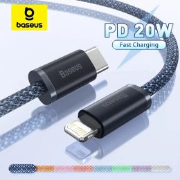 BASEUS USB C -kabel voor iPhone 14 13 12 11 Pro Max XS 20W Snellaadkabel Type C naar verlichtingsdatumdraad voor iPad MacBook