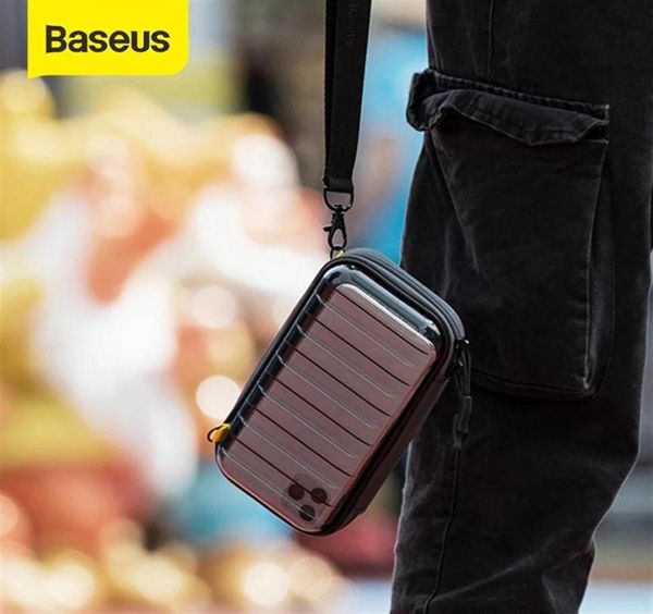 Baseus sac numérique étanche câble USB carte SD écouteur téléphone portable sac de rangement pochette organisateur sac accessoires de voyage sacs237C9627985