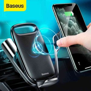 Support de voiture sans fil Baseus 15W Support électrique de charge rapide pour Samsung Iphone 11 Pro Max Support de téléphone par gravité Support automatique