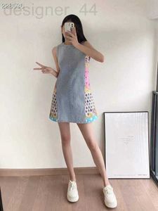 Basic Casual Jurken designer 23sdress dameskleding zomerjurken Vlinder zeven sterren Lieveheersbeestje denim patchwork vest jurk kwaliteit KZWU