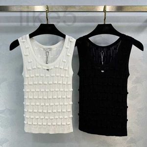Basic casual jurken Designer merk Nanyou cha minimalistisch en high-end temperament, socialite stijl haak bloem ronde nek gebreide vestjurk eicg