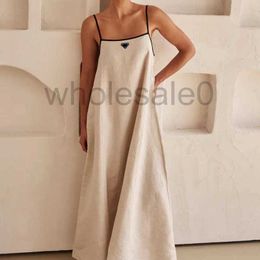 Basic Casual Dresses Designer GY25028 Modieuze contrasterende kleur Suspener Grote zoomjurk, nieuw voor lente/zomer 2024 1mpg