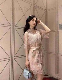 기본 캐주얼 드레스 디자이너 하이 엔드 2023 여름 새 스타일 슬림 두 조각 세트 연예인 드레스 LQQI