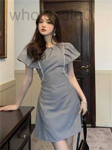 Vestidos casuales básicos diseñador de alta gama CE Elegancia y estilo de celebridades Diamante Diamante Diamante French Manga Vestido T83D