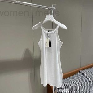 Vestidos casuales básicos diseñador Verano Nuevo Fen Nanyou Alta definición Estilo de deseo puro Moda simple Bordado Letra Colgante Vestido sin mangas RXXD