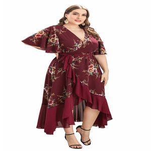 Basis Casual jurken Grote bloemenprint Maxi Long Boheemse damesverpakking Dressl240521