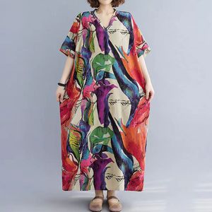 Robes décontractées de base longues robes en une-une pièce élégante en lin italien pur robes d'été midi pour les femmes 2023 vêtements de style coréen 230817