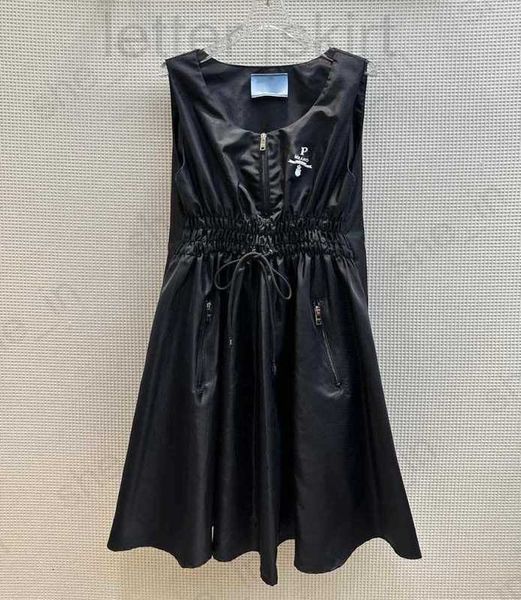 Vestidos casuales básicos LuxuryCasual Vestido de verano para mujer Moda Sin mangas Una línea Falda larga Letras clásicas Vestidos Fiesta Faldas de noche Diseñador