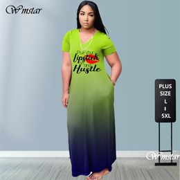 Vestidos casuales básicos de talla grande Dres al por mayor Tie Dye Casual Elegant Party Outfits Letting Sex Summer MAXI Vestidos para mujeres Drop 230811