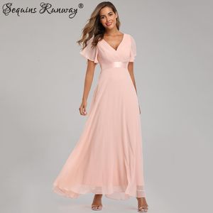 Vestidos casuales básicos Sexy Pink gasa tul Maxi Summer Dress Mujeres Casual vintage Long Bridesmaid Prom Dresses club Bodycon Party Dress Vestidos 230706