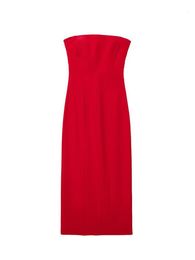 Abiti casual di base Sexy Corsetto rosso Abiti medi Donna Elegante senza maniche con spalle scoperte Abiti misti Primavera Estate High Street Outwear Vestidos 230621