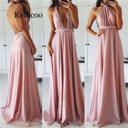 Basic Casual Jurken Sexy Vrouwen Multiway Wrap Convertible Boho Maxi Club Red Dress Bandage Long Dress Party Bridesmaids Infinity Robe Femme 230715