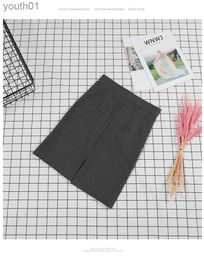 Vestidos casuales básicos falda cintura elástica bolsa falda de cadera streetwear corto elegante línea negra mini casual punk gótico estilo coreano fykz 240302