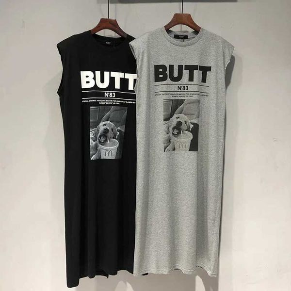 Robes décontractées basiques Robe t-shirt sans manches pour femmes, été décontracté, lettre imprimée, ample, col rond, tunique imprimée, robes de base, Streetwear, tenue C24315