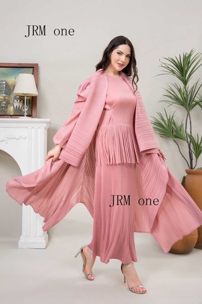 Vestidos informales básicos Conjunto de dos piezas para mujer Elegante traje a juego Traf Vestidos largos para festivales Ning Prom Abaya Fiesta de talla grande Nuevo 2022C24315