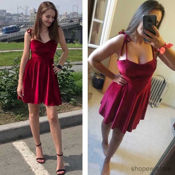 Vestidos casuales básicos YuooMuoo Chic moda sexy correas mini vestido mujeres cintura alta Y2K Navidad rojo fiesta vestido coreano streetwear otoño vestidos