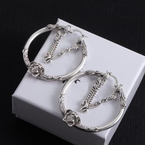 Basic Circle ver boucles d'oreilles 2024 Boucles d'oreilles Bijoux Stud Bijoux Luxury Silver Ladies Lignes boucles d'oreilles Hoop Designer Saint Valentin Gift Engagement Designer Bijoux