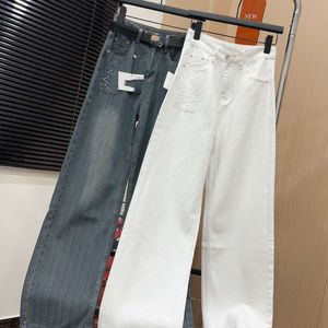 Basisjurken Jaar Niche Design gewassen casual veelzijdige rechte been hoge taille jeans