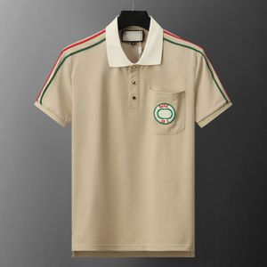 Basic Mens Polo Men T-shirt T-shirt broderie Logo Polo Polo Tshirts Summer Brand Luxury Tee Man Tops M-3XL VVR *