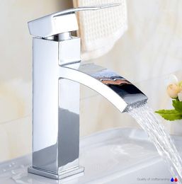 Basin Robinet Mixer Tap Waterfall Bains Bathroom robinets Douchets Water Deck Mounted Robinets1