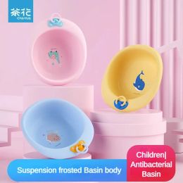 Basins Chahua Baby Washbasin Plastique Basin pour élèves et jeunes bébés laver la baignoire du dessin animé pour le ménage Utilisation de grande taille