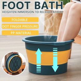 Cuencas de pie plegable bañera portátil cubo de lavado de lavado de agua cubierta de agua de gran capacidad pies de baño de spa de masaje para viajes domésticos