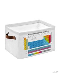 Basket Periodiek systeem met elementen Wasmand vierkant speelgoed Vouw Organizer Bucket Waterproof Big Storage Basket Home