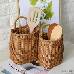 Panier de rangement panier tenture murale paniers en osier panier à fleurs rotin porte-plante maison jardin décoration murale conteneur Cestas Mimbre