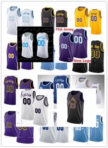 Basketbalshirt Bryant LeBron James Anthony Davis D'Angelo Russell Austin Reaves Rui Hachimura Taurean Prince Cam Roodachtig Christelijk Hout 12a