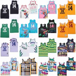 Basketball 14 Will Smith Movie Jerseys Film The Fresh Prince Jazzy Jeff DE BEL-AIR GRAFFITI ANNIVERSARY BELAIR All Stitched Uniform Pullover Vintage College Shirt