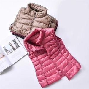 Gilet en duvet de canard blanc Ultra léger pour femme, Parka sans manches, basket-ball, nouvelle collection automne 2022