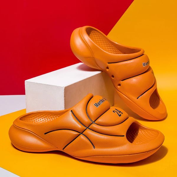 Basketball 746 hommes Tlines d'origine Marque Summer Male Slipper non glissade Eva Beach Shoes Soft Soft Sofed Slipperse Slippers 240315