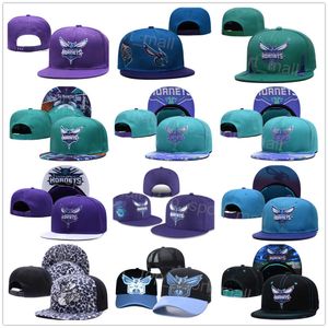 Chapeaux réglables de basket-ball Summer Sun Stretch Snapback Cap Sport Fitted Gordon Hayward Terry Rozier III LaMelo Ball Knitted Hat Fitted Team Noir Violet Vert