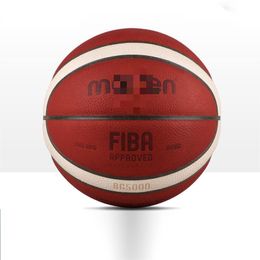 Ballon de basket fondu taille officielle 7 cuir PU extérieur intérieur Match entraînement hommes basket fondu BG5000