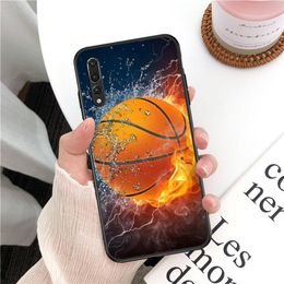 Numéro de panier de basket-ball Case de téléphone pour Huawei P 8 9 10 20 30 40 50 Pro Lite Psmart Honor 10 Lite 70 Mate 20lite