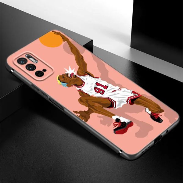 Numéro de basket-ball Numéro de téléphone pour Xiaomi Redmi Note 11e 11t 5 6 7 8 9 10 11 Pro 11S 4G 10T 5G 9S 10S 8T COUVERTURE SOIL