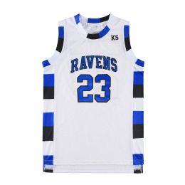 Basketball Basketball Sleevelsss adultes Jersey One Tree Hill Nathan Scott 23 # 3 # Ravens Stitted Sport Movie TV Series Jersey Maillot