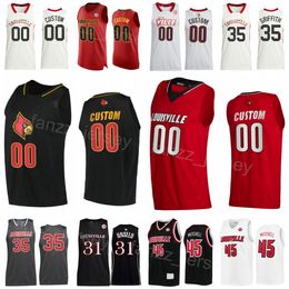 Basketbal college 24 Jaelyn Witers Jersey 22 Deng Adel Donovan Mitchell 45 35 Darrell Griffith 31 Wes Unseld Peyton Siva University Stitched Man Woman Jeugd NCAA