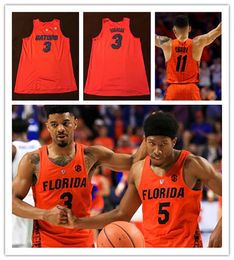 Basketball Custom Florida Gators a cousu le maillot de basket-ball Alex Klatsky Andrew Nembhard Noah Locke Keyontae Johnson Gorjok GA