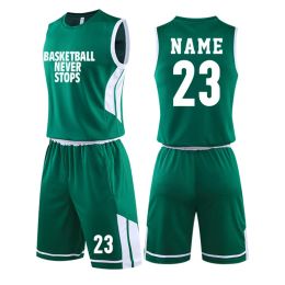 Basketball personnalisé Men de basket-ball Jersey Set Vier