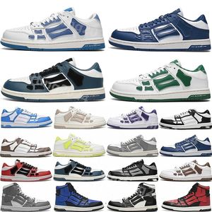 Basketball Designer Skel Top Chaussures Low Shoes Athletic Squelette os Runner Femme Chaussures Men Sneakers Générette en cuir en cuir Chaussures Trainers Chaussure en cuir 36-46 T412