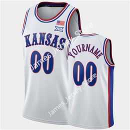 Baloncesto Gradey Dick Baloncesto Jersey Personalizado KU Kansas Jayhawks Baloncesto 2022 NCAA Jerseys cosidos