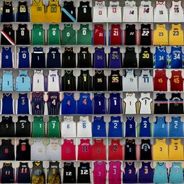 Basketball Jayson Tatum Jerseys 2023 Nouveau avec 6 Patch Joel Andrew Embiid Wiggins Tyler Nikola Herro Jokic Draymond Jimmy Green Butler