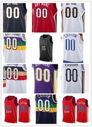 Camiseta de baloncesto 1 Zion Williamson Brandon Ingram CJ McCollum Jonas Valanciunas Trey Murphy III Larry Nance Jr. Dyson Daniels Jeremiah Robinson-Earl Dereon Seabron