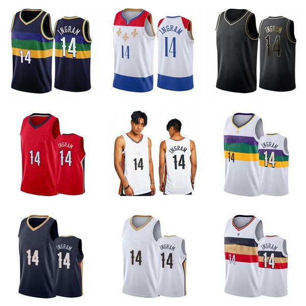 Maillot de basket-ball Brandon Ingram 2002-23, nouvelle saison pour hommes, maillots de ville pour jeunes, en stock